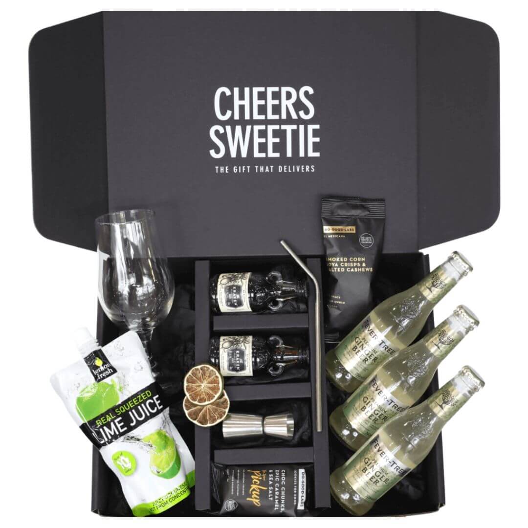 Mojito Kit Gift Box – Cheers Sweetie  Cocktail kit gift, Gift box for men,  Alcohol gifts