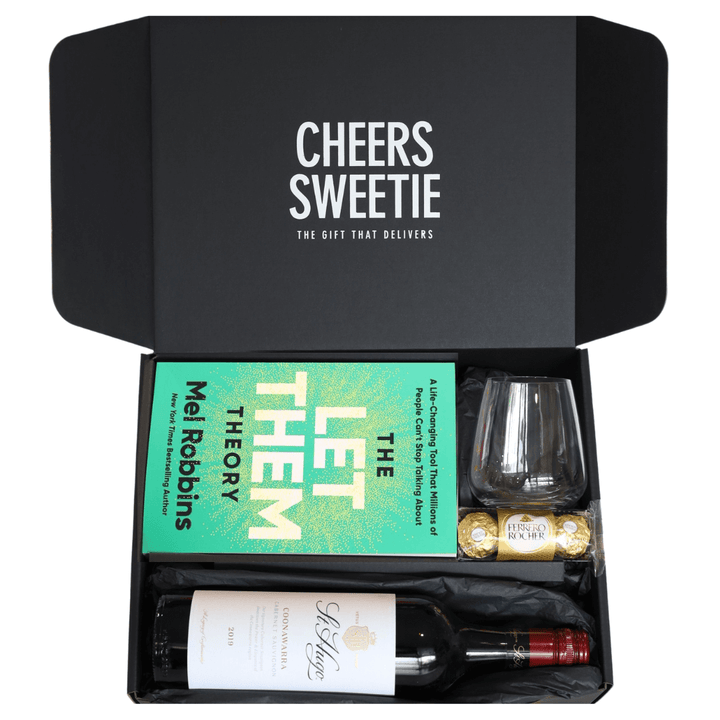 Red Wine & Book Hamper - Customisable