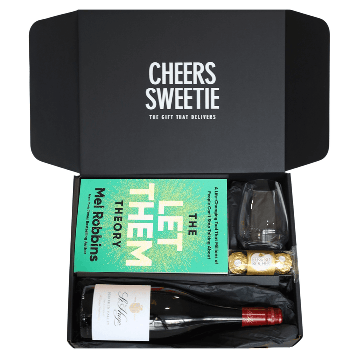 White Wine & Book Hamper - Customisable