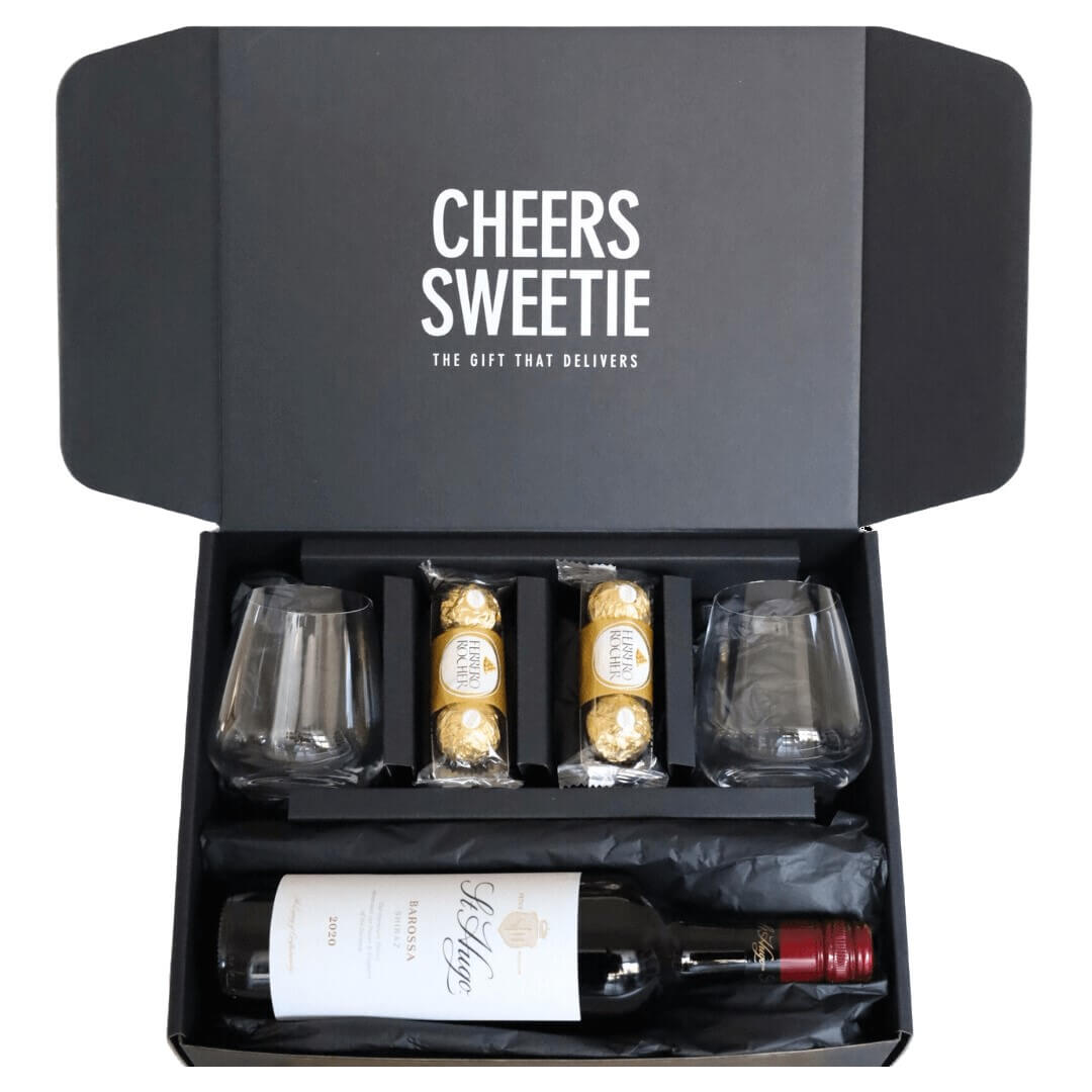 Designer Deluxe Purim Bakery and Wine Keepsake Gift Box